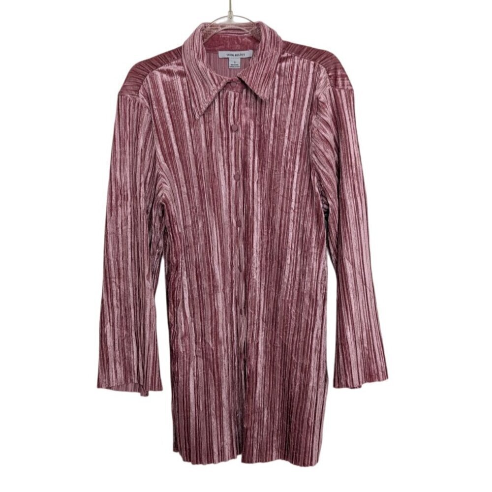 NEW Anthropologie Sabina Musayev Ivri Top Womens Size Small Pink Rose Ribbed